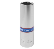 Головка торцевая глубокая шестигранная 1/4", 12 мм KING TONY 223512M