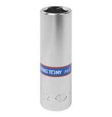 Головка торцевая глубокая шестигранная 1/4", 12 мм KING TONY 223512M