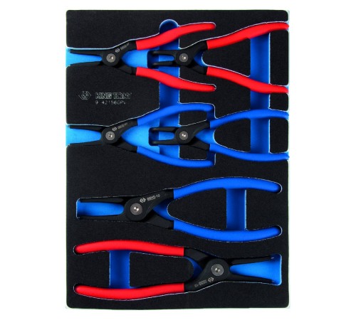 Набор съемников стопорных колец, ложемент, 6 предметов KING TONY 9-42156GPV