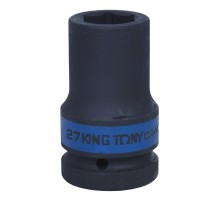 Головка торцевая ударная глубокая шестигранная 1", 27 мм KING TONY 843527M