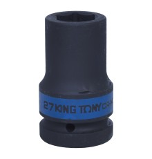 Головка торцевая ударная глубокая шестигранная 1", 27 мм KING TONY 843527M