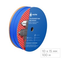 Шланг пневматический 10х15 мм, 100 м, полиуретановый МАСТАК 681-10100
