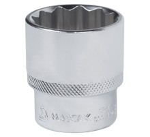 Головка торцевая стандартная двенадцатигранная 1/2", 27 мм МАСТАК 000-42027 Головка торцевая стандартная двенадцатигранная 1/2", 27 мм МАСТАК 000-42027