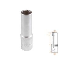 Головка торцевая глубокая шестигранная 1/2", 13 мм AFFIX AF00140013 Головка торцевая глубокая шестигранная 1/2", 13 мм AFFIX AF00140013