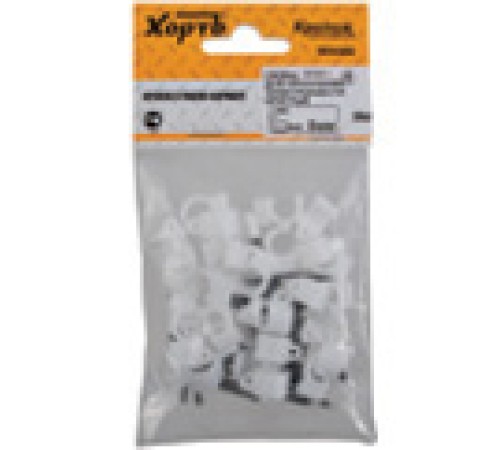 Хомут обжимной просечной (сталь) шир.8 мм. 3/4" (13-19 мм) (фасовка 2 шт.)