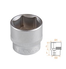 Головка торцевая стандартная шестигранная 3/8", 24 мм AFFIX AF00030024