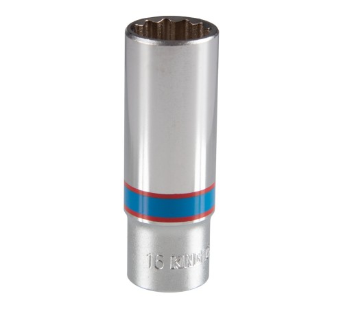 Головка торцевая глубокая двенадцатигранная 3/8", 16 мм KING TONY 323016M