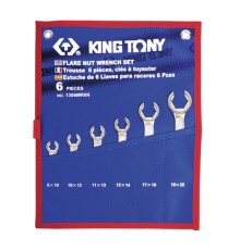 Набор разрезных ключей, 8-22 мм, чехол из теторона, 6 предметов KING TONY 1306MRN Набор разрезных ключей, 8-22 мм, чехол из теторона, 6 предметов KING TONY 1306MRN
