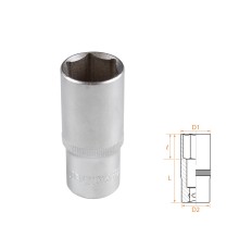 Головка торцевая глубокая шестигранная 3/8", 21 мм AFFIX AF00130021 Головка торцевая глубокая шестигранная 3/8", 21 мм AFFIX AF00130021