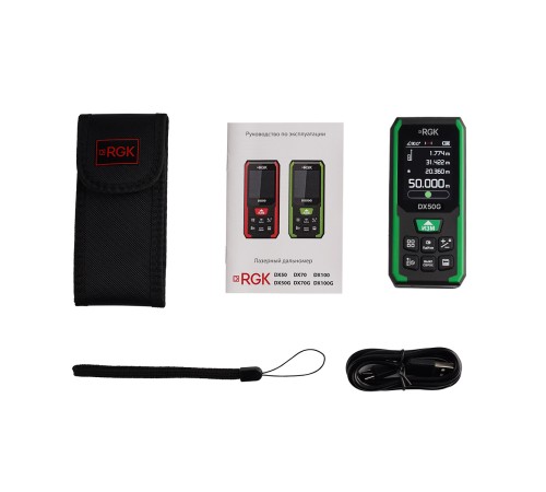Лазерный дальномер RGK DX50G с поверкой
