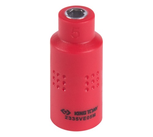 Головка торцевая диэлектрическая шестигранная 1/4", 5 мм KING TONY 2335VE05M Головка торцевая диэлектрическая шестигранная 1/4", 5 мм KING TONY 2335VE05M