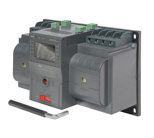 Рубильник реверсивный автоматизированный моноблочный (Блок автоматического ввода резерва АВР) CM-63/3P/Automated transfer switch