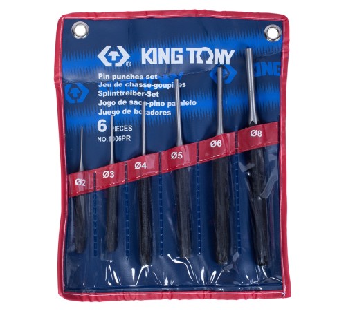 Набор выколоток, 6 предметов KING TONY 1006PR