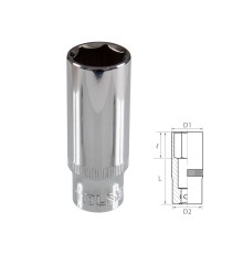 Головка торцевая глубокая шестигранная 3/8", 16 мм TOLSEN TT16366