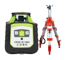 Комплект: ротационный нивелир RGK SP-100G + элевационный штатив RGK SH-170