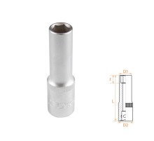 Головка торцевая глубокая шестигранная 1/2", 12 мм AFFIX AF00140012 Головка торцевая глубокая шестигранная 1/2", 12 мм AFFIX AF00140012