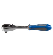 Трещотка 1/4", 140 мм, 90 зубцов, флажковая с кнопкой KING TONY 2773-55GS