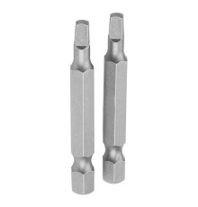 Набор вставок (бит) торцевых 1/4", Square, S2, 50 мм, 2 предмета TOLSEN TT20339 Набор вставок (бит) торцевых 1/4", Square, S2, 50 мм, 2 предмета TOLSEN TT20339