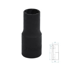 Головка для поврежденного крепежа 1/2", 12 мм KING TONY 9TD403-12M