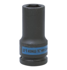 Головка торцевая ударная глубокая шестигранная 3/4", 21 мм KING TONY 643521M