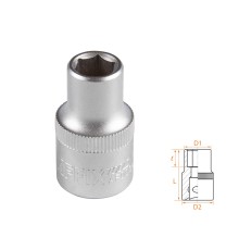 Головка торцевая стандартная шестигранная 1/2", 10 мм AFFIX AF00040010 Головка торцевая стандартная шестигранная 1/2", 10 мм AFFIX AF00040010