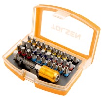 Набор вставок (бит) 1/4", PH, PZ, Hex, Torx, Slotted, 32 предмета TOLSEN TT20370 Набор вставок (бит) 1/4", PH, PZ, Hex, Torx, Slotted, 32 предмета TOLSEN TT20370
