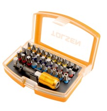 Набор вставок (бит) 1/4", PH, PZ, Hex, Torx, Slotted, 32 предмета TOLSEN TT20370 Набор вставок (бит) 1/4", PH, PZ, Hex, Torx, Slotted, 32 предмета TOLSEN TT20370