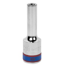 Головка торцевая TORX Е-стандарт 1/2", E10, L = 77 мм KING TONY 427510M Головка торцевая TORX Е-стандарт 1/2", E10, L = 77 мм KING TONY 427510M