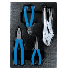 Набор пассатижей и бокорезов, ложемент, 4 предмета KING TONY 9-42144GP Набор пассатижей и бокорезов, ложемент, 4 предмета KING TONY 9-42144GP