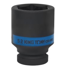 Головка торцевая ударная глубокая шестигранная 1", 52 мм KING TONY 843552M