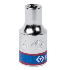 Головка торцевая TORX Е-стандарт 1/4", E4, L = 24 мм KING TONY 237504M