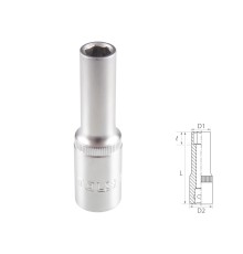 Головка торцевая глубокая шестигранная 1/2", 11 мм TOLSEN TT16561 Головка торцевая глубокая шестигранная 1/2", 11 мм TOLSEN TT16561