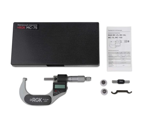 Электронный микрометр RGK MC-75 с поверкой Электронный микрометр RGK MC-75 с поверкой