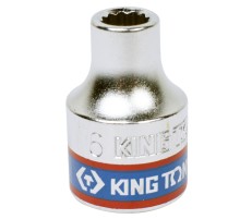 Головка торцевая стандартная двенадцатигранная 3/8", 6 мм KING TONY 333006M