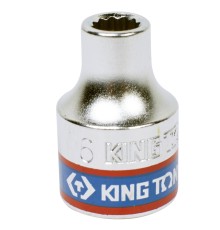 Головка торцевая стандартная двенадцатигранная 3/8", 6 мм KING TONY 333006M