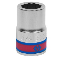 Головка торцевая стандартная двенадцатигранная 3/4", 3/4", дюймовая KING TONY 633024S Головка торцевая стандартная двенадцатигранная 3/4", 3/4", дюймовая KING TONY 633024S