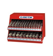 Стенд с торцевыми головками 1/2", 5/16"-1&1/4", серия 4335S, 136 предметов KING TONY 4572SR Стенд с торцевыми головками 1/2", 5/16"-1&1/4", серия 4335S, 136 предметов KING TONY 4572SR