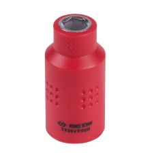 Головка торцевая диэлектрическая шестигранная 3/8", 8 мм KING TONY 3335VE08M Головка торцевая диэлектрическая шестигранная 3/8", 8 мм KING TONY 3335VE08M
