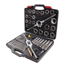 Набор метчиков и плашек SK-5 1/4"-1", кейс, 51 предмет МАСТАК 351-10051C