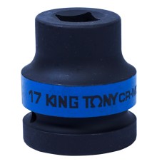 Головка торцевая ударная четырехгранная 1", 17 мм, футорочная KING TONY 851417M