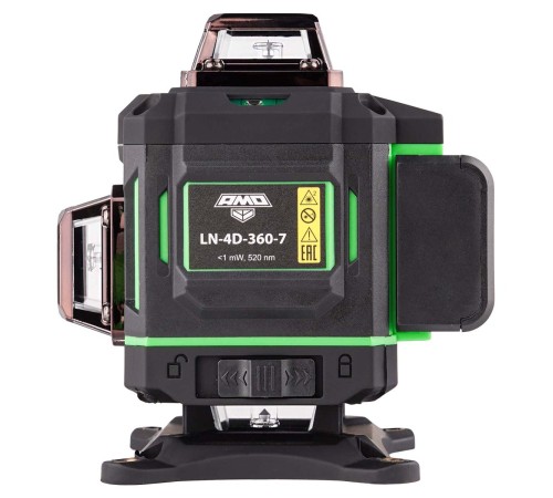 Лазерный уровень AMO LN 4D-360-7 с калибровкой с зеленым лучом Лазерный уровень AMO LN 4D-360-7 с калибровкой с зеленым лучом