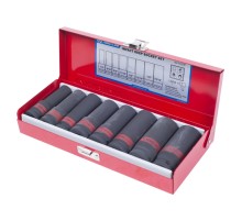 Набор ударных глубоких торцевых головок 1/2", шестигранные, 1/2"-15/16", 8 предметов KING TONY 4410SP