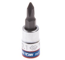 Насадка (бита) торцевая 1/4", Phillips, PH2, L = 37 мм  KING TONY 203102 Насадка (бита) торцевая 1/4", Phillips, PH2, L = 37 мм  KING TONY 203102