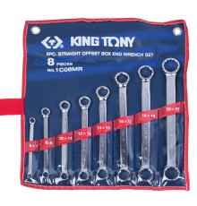 Набор накидных ключей, 6-22 мм 8 предметов KING TONY 1C08MR Набор накидных ключей, 6-22 мм 8 предметов KING TONY 1C08MR