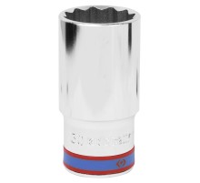 Головка торцевая глубокая двенадцатигранная 1/2", 30 мм KING TONY 423030M Головка торцевая глубокая двенадцатигранная 1/2", 30 мм KING TONY 423030M