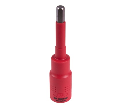 Насадка (бита) торцевая диэлектрическая 1/2", HEX, 8 мм, L = 120 мм KING TONY 4035VE08 Насадка (бита) торцевая диэлектрическая 1/2", HEX, 8 мм, L = 120 мм KING TONY 4035VE08