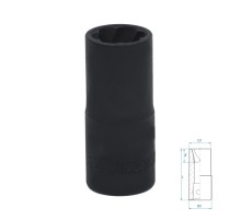 Головка для поврежденного крепежа 1/2", 14 мм KING TONY 9TD403-14M Головка для поврежденного крепежа 1/2", 14 мм KING TONY 9TD403-14M