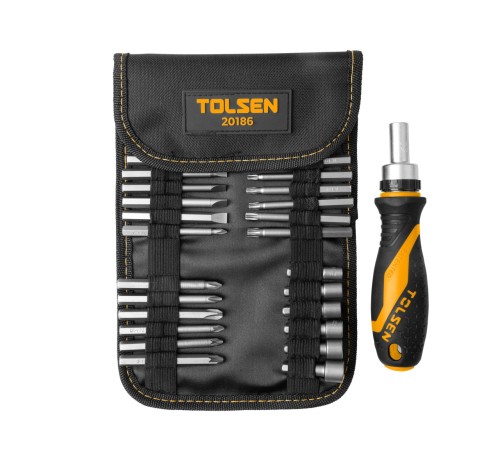 Набор вставок (бит) 1/4", PH, PZ, Hex, Torx, Slotted, 26 предметов TOLSEN TT20186 Набор вставок (бит) 1/4", PH, PZ, Hex, Torx, Slotted, 26 предметов TOLSEN TT20186