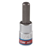 Насадка (бита) торцевая 1/4", Hex, 1/4", L = 37 мм KING TONY 203508S Насадка (бита) торцевая 1/4", Hex, 1/4", L = 37 мм KING TONY 203508S