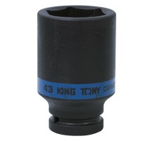 Головка торцевая ударная глубокая шестигранная 3/4", 43 мм KING TONY 643543M Головка торцевая ударная глубокая шестигранная 3/4", 43 мм KING TONY 643543M